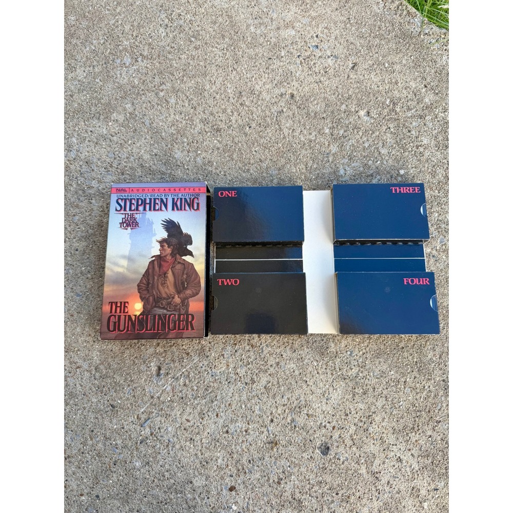 Stephen King The Dark Tower The Gunslinger Unabridged 4 Cassette Audio Book NAL